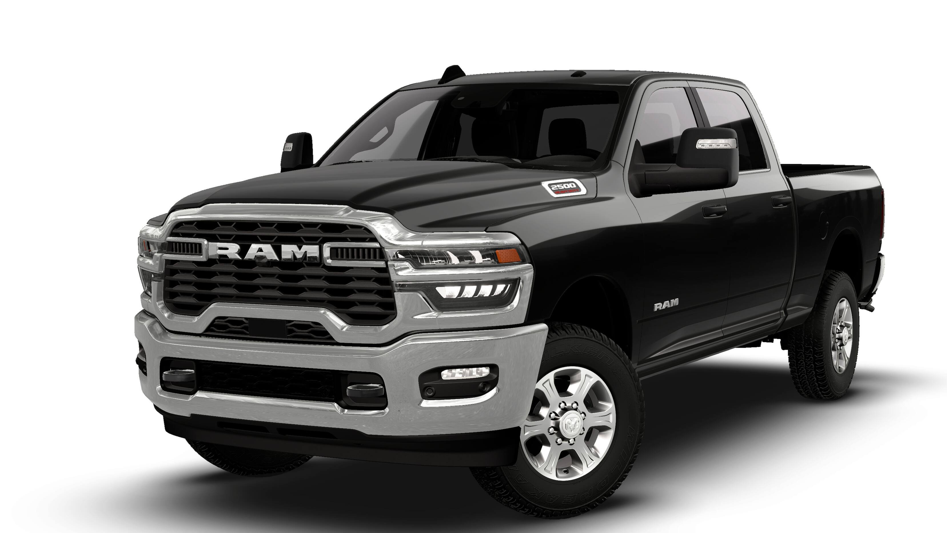 New 2026 Diamond Black Crystal Pearl-Coat Exterior Paint RAM Big Horn image 13