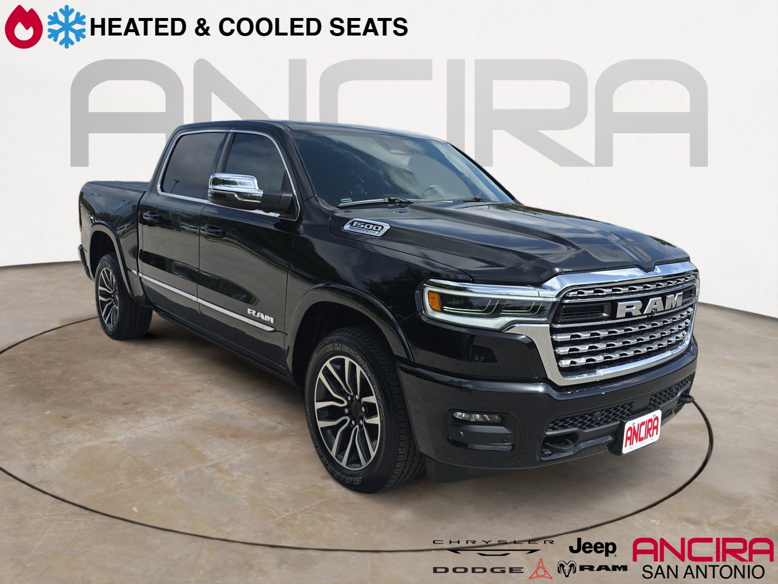 Used 2026 Diamond Black Crystal Pearlcoat Ram Limited image 1