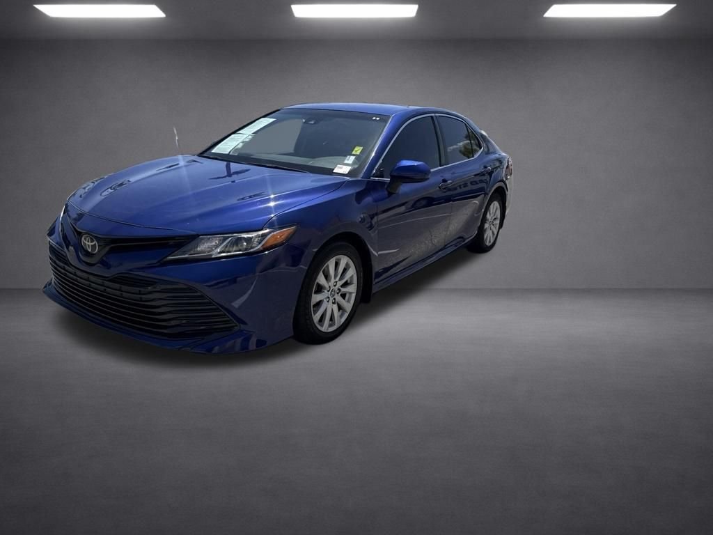 Used 2018 Blue Toyota LE image 2