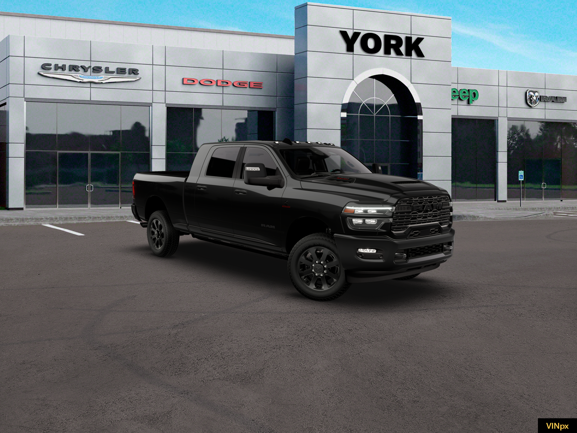 New 2026 Diamond Black Crystal Pearl-Coat Exterior Paint RAM LARAMIE image 23