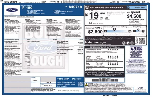 New 2026 Antimatter Blue Metallic Ford Lariat® image 57