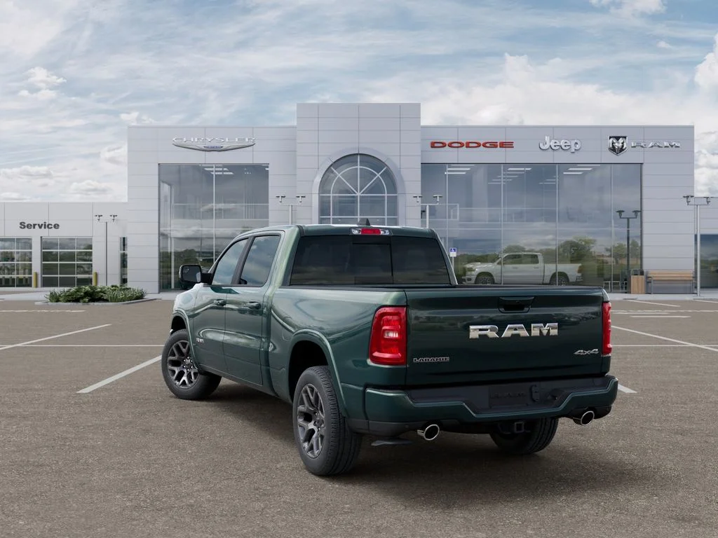 New 2026 Serrano-Green Metallic Exterior Paint RAM Laramie image 3