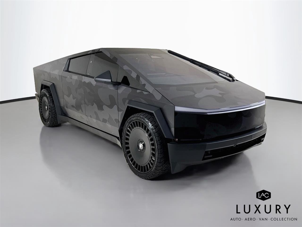 Used 2024 Camo Wrapp Tesla Cyberbeast | Forgiato Wheels | Camo Wrap image 3