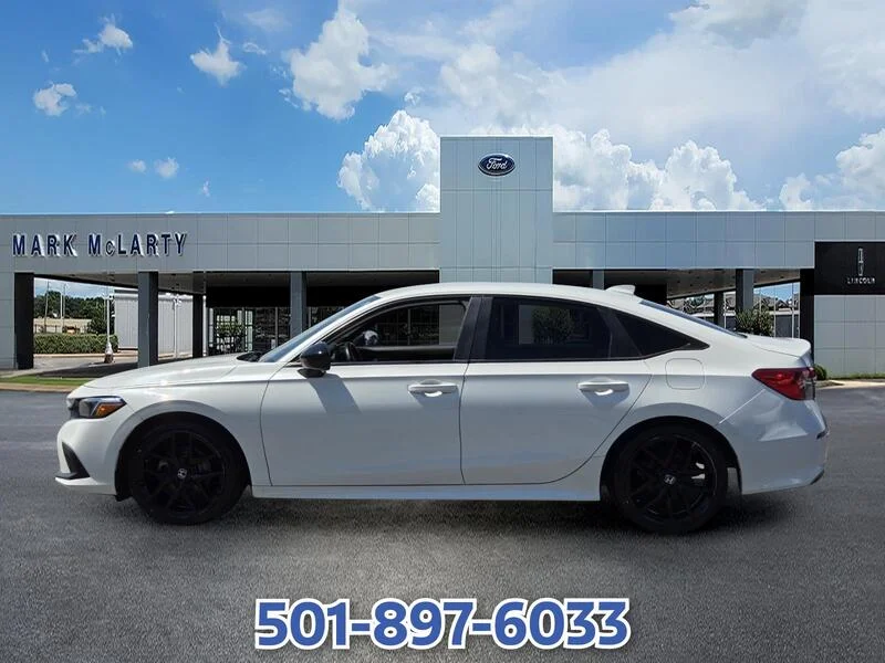 Used 2022 Platinum White Pearl Honda Sport CVT image 2
