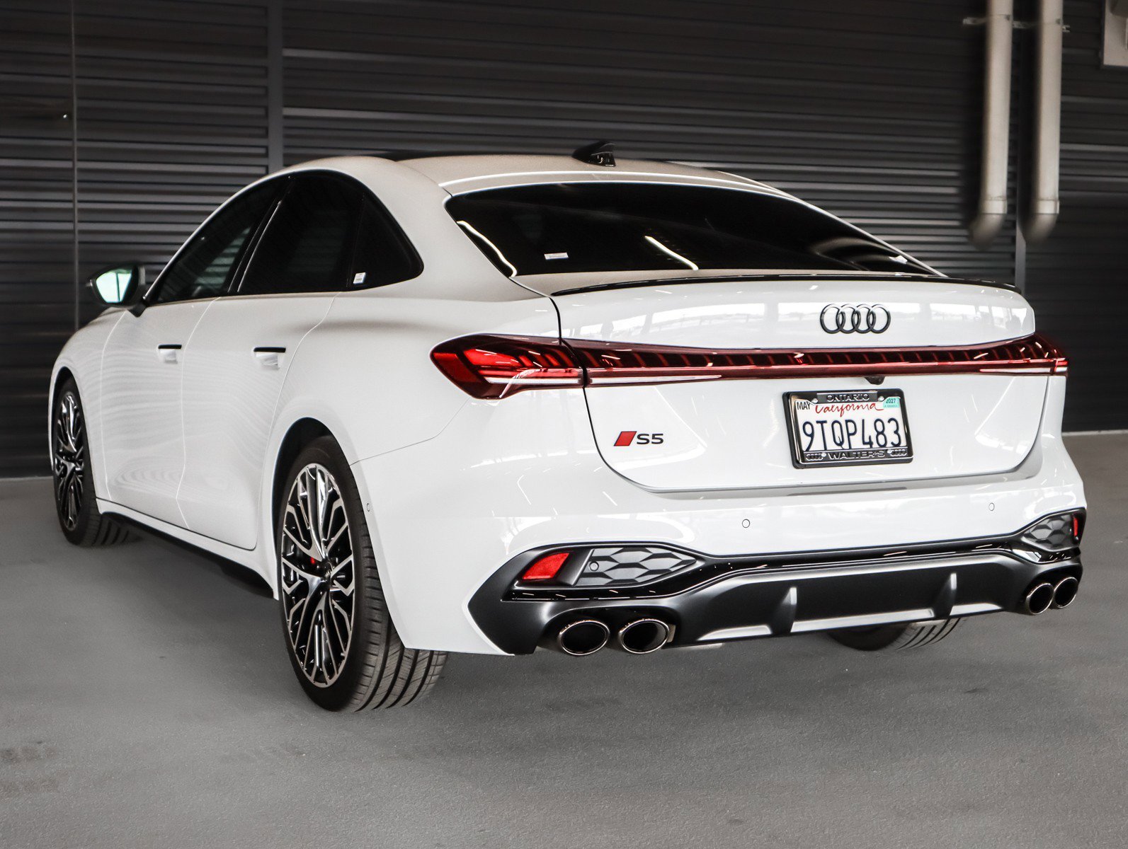 Used 2025 Glacier White Metallic Audi Premium Plus image 2