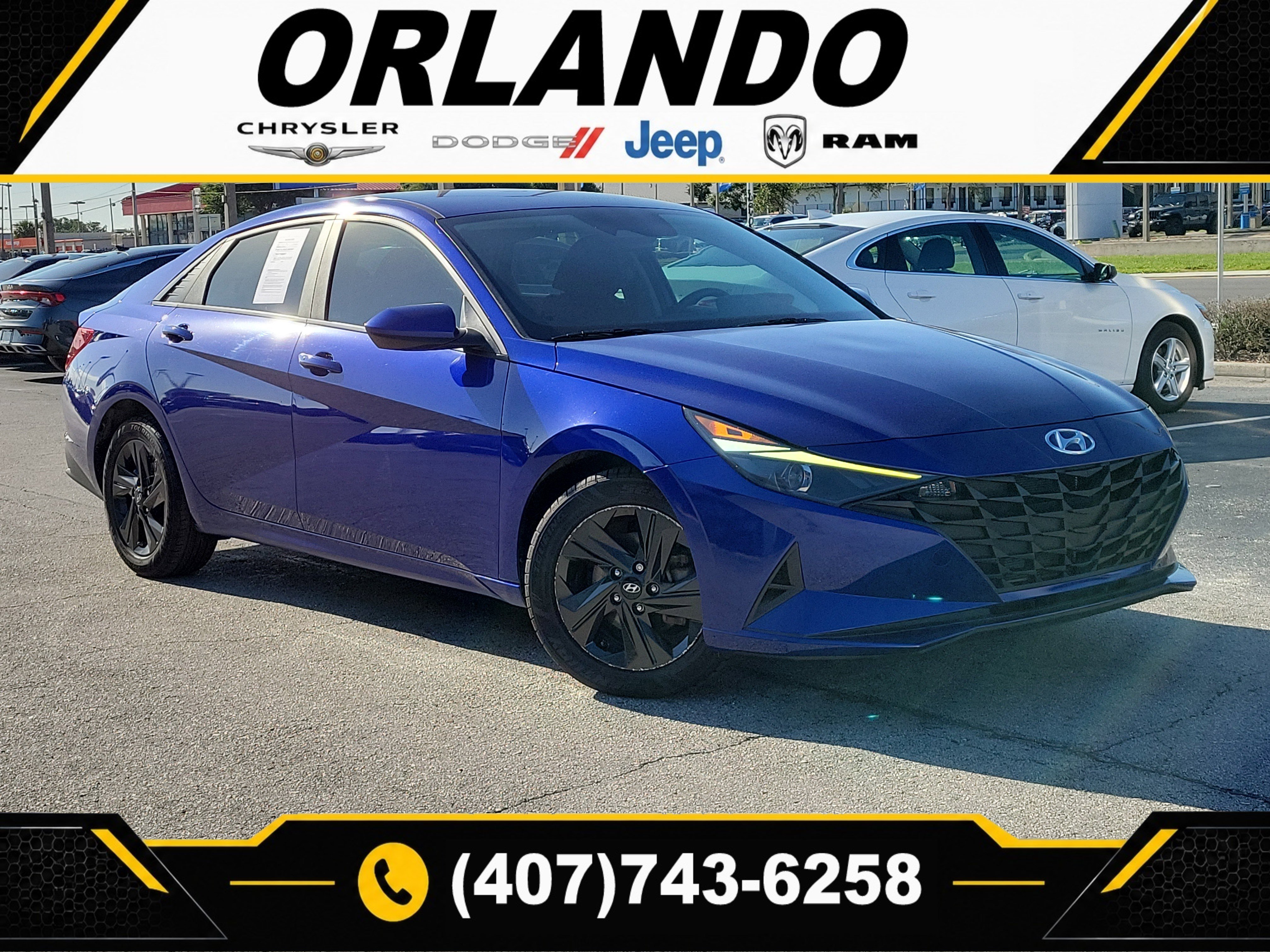 Used 2023 Intense Blue Hyundai SEL image 1