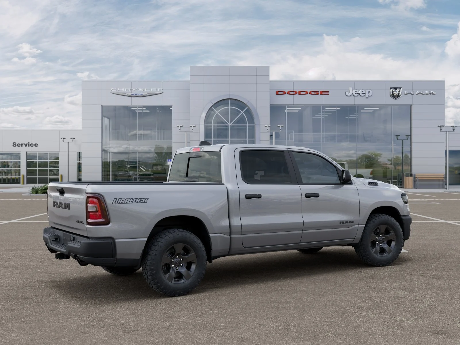 New 2026 Billet Silver Metallic Clear-Coat Exterior Paint RAM Warlock image 77