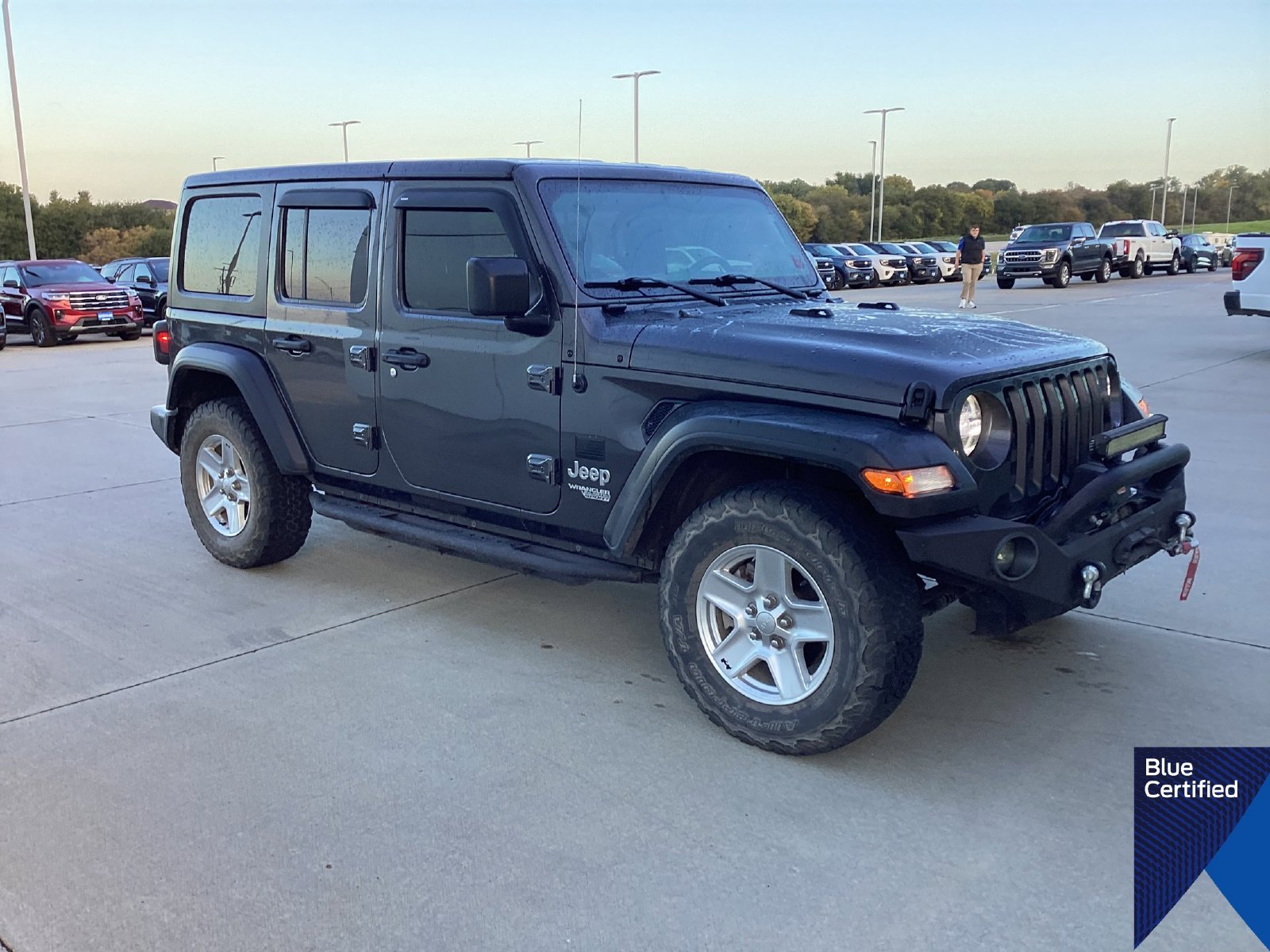 Certified Used 2021 Granite Crystal Clearcoat Metallic Jeep Unlimited Sport S image 2