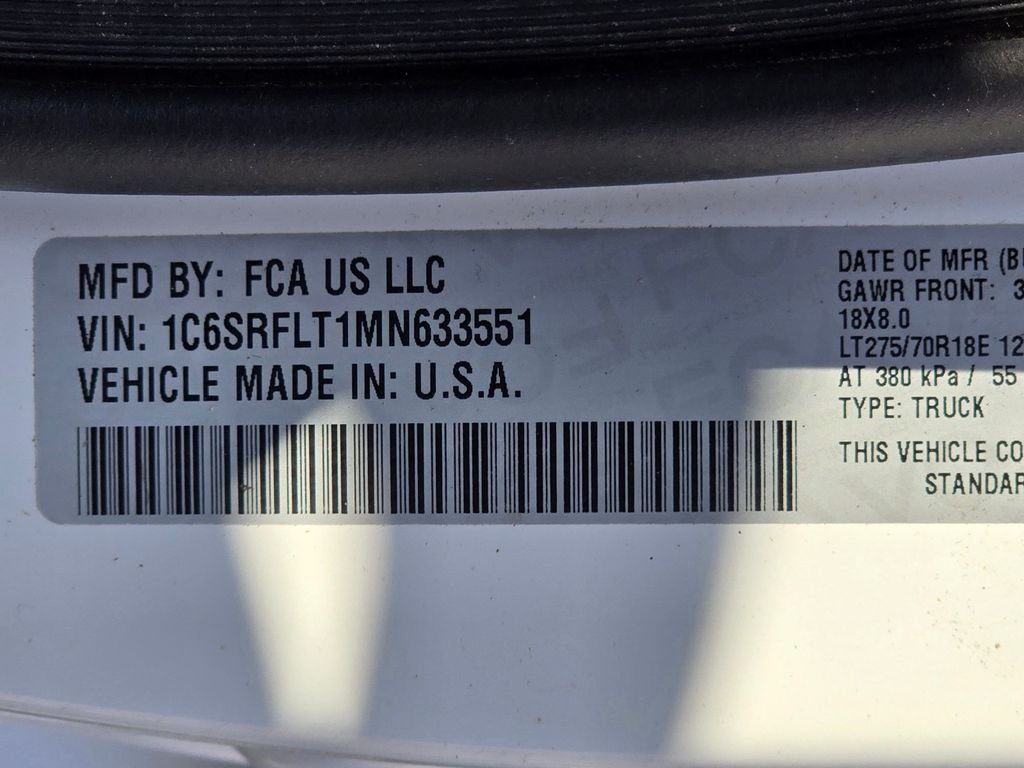 Used 2021 Bright White Clearcoat Ram Rebel image 52