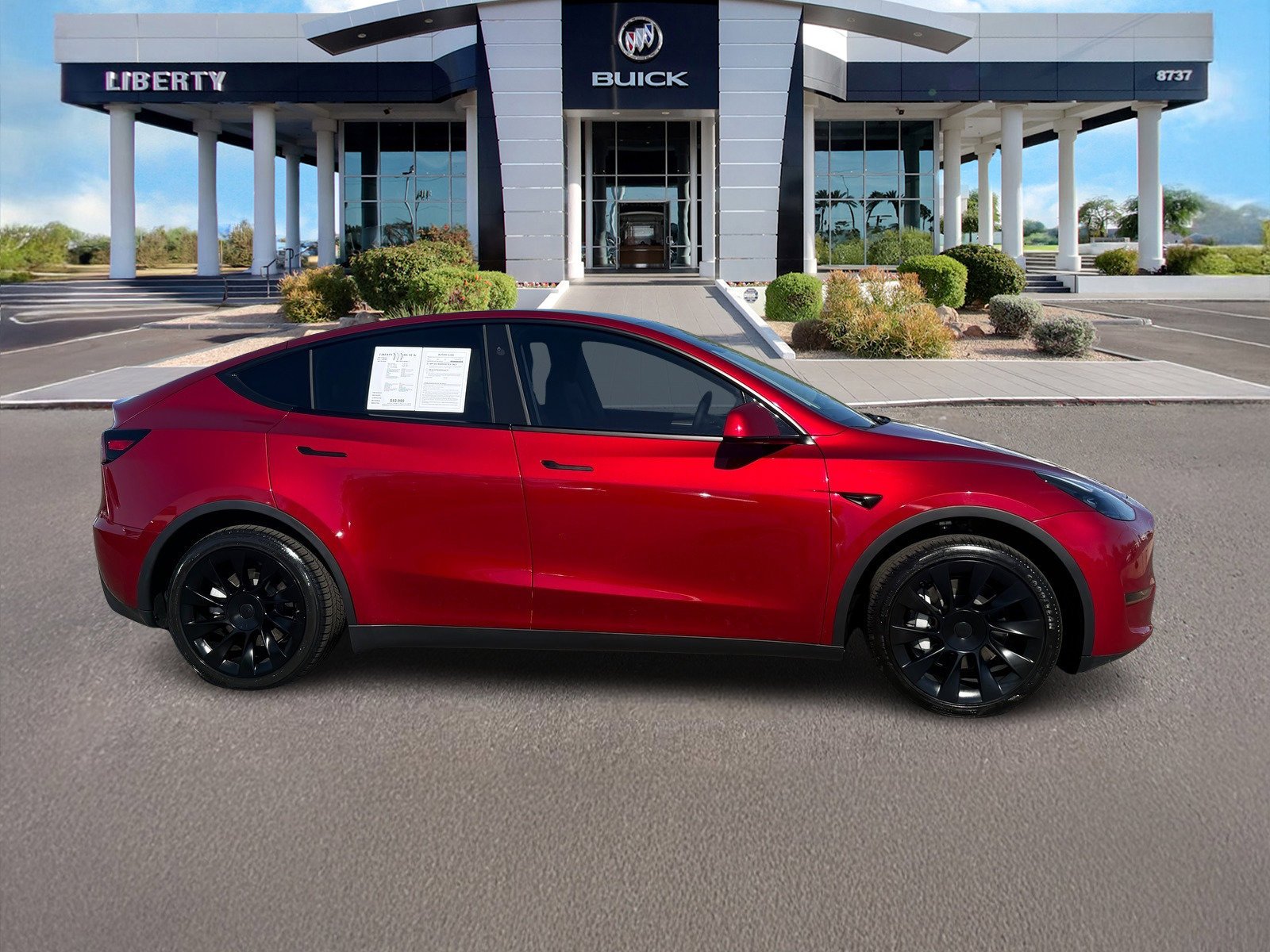 Used 2024 Tesla Model Y Long Range with VIN 7SAYGDED2RF050952 for sale in Peoria, AZ