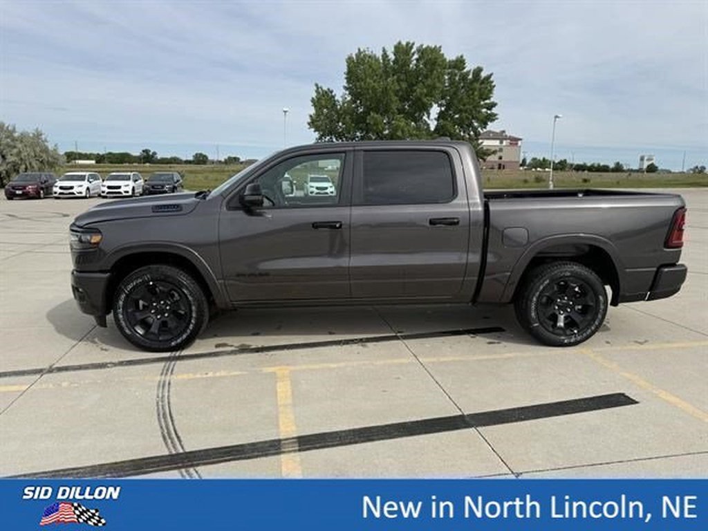 New 2026 Granite Crystal Metallic Clear-Coat Exterior Paint RAM Big Horn Crew Cab 4x4 5
