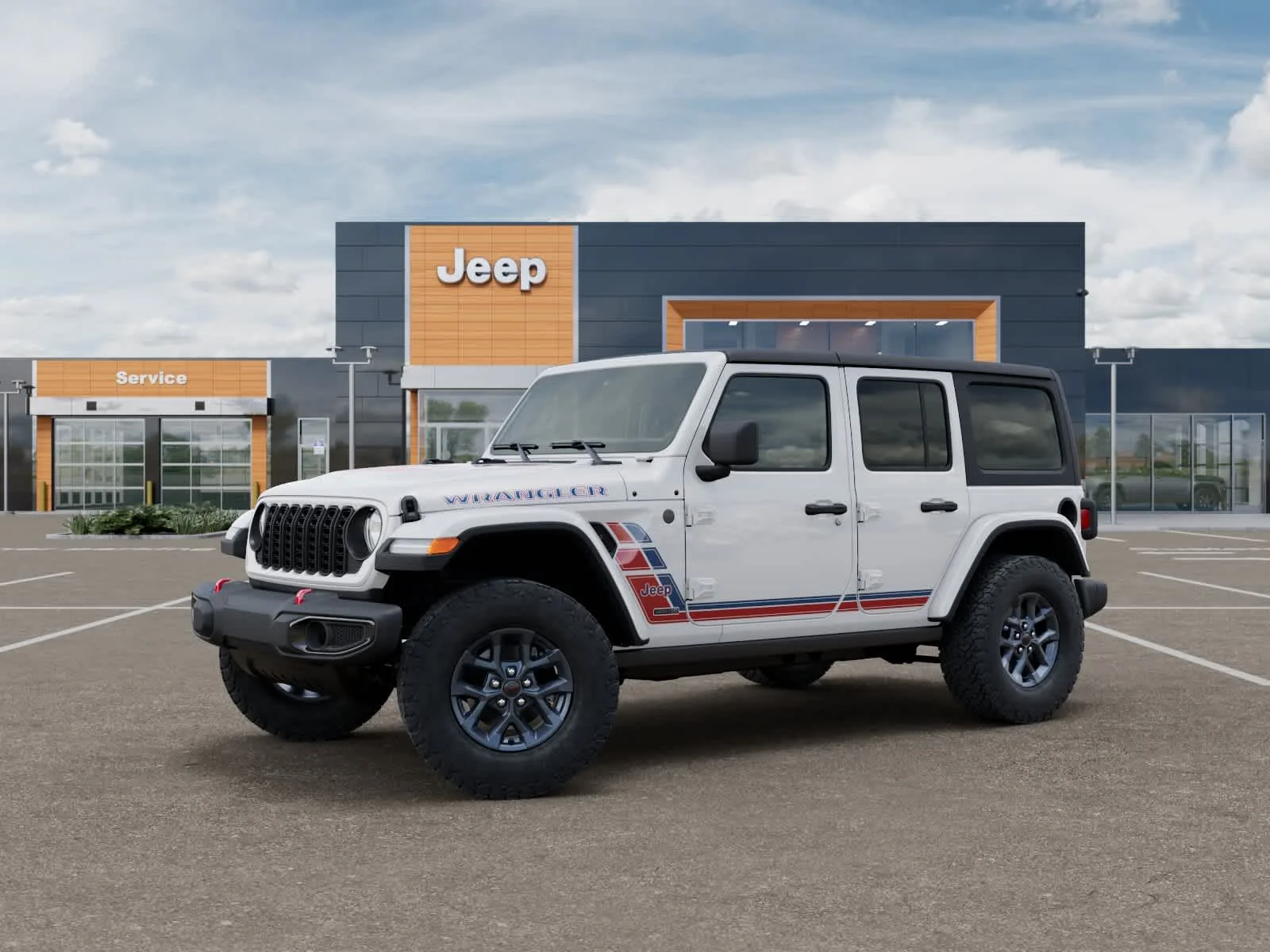 New 2026 Bright White Clearcoat Jeep Sport image 2