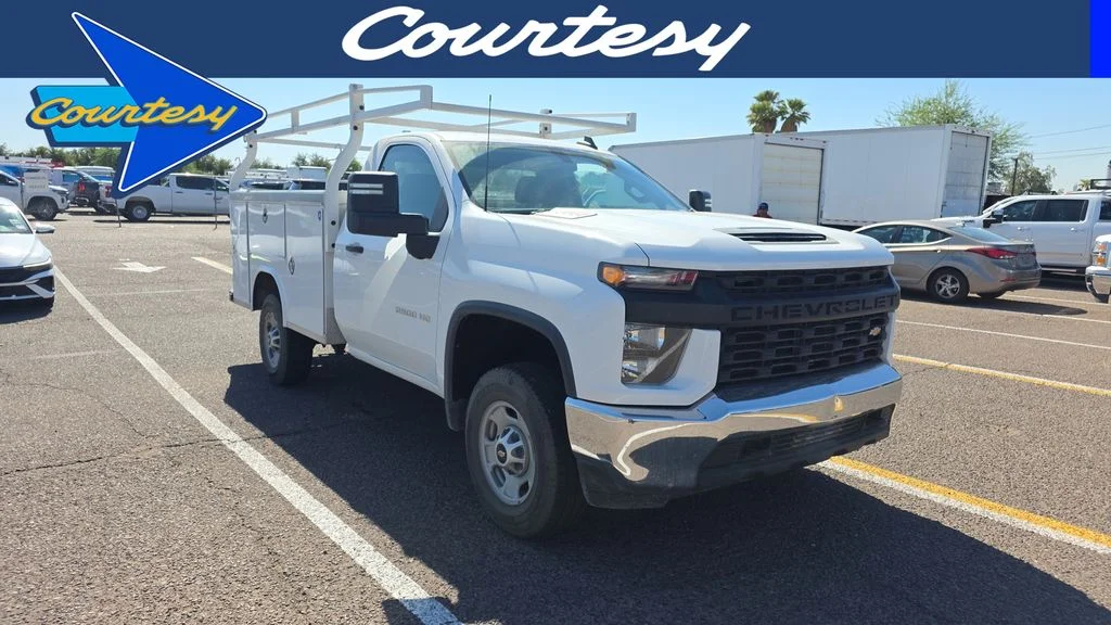 Used 2020 White Chevrolet Work Truck image 1