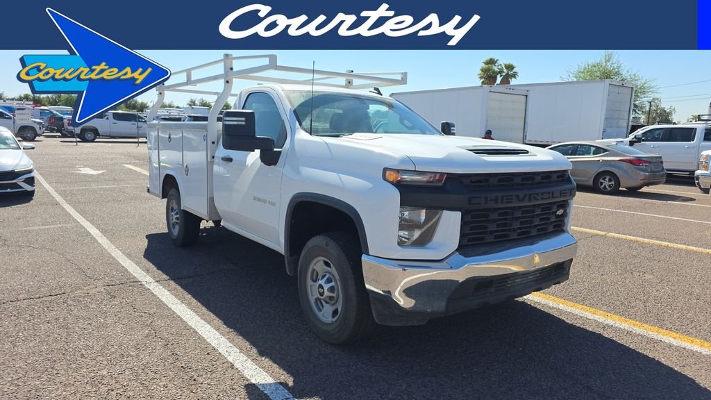 Used 2020 White Chevrolet Work Truck image 1
