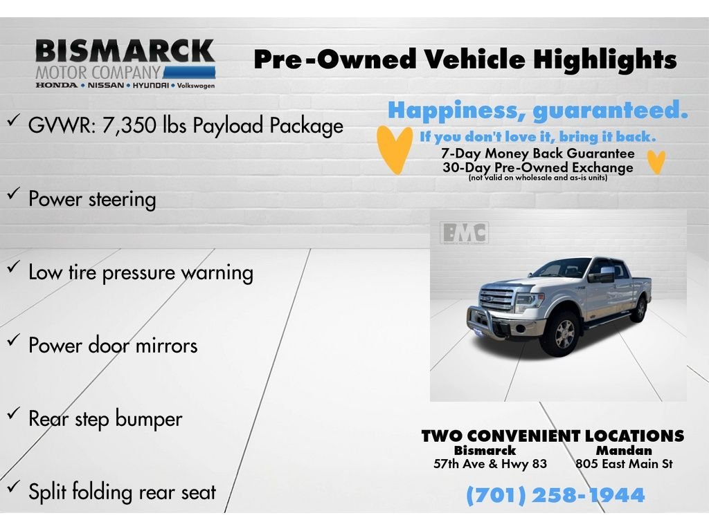 Used 2014 White Ford Lariat image 5