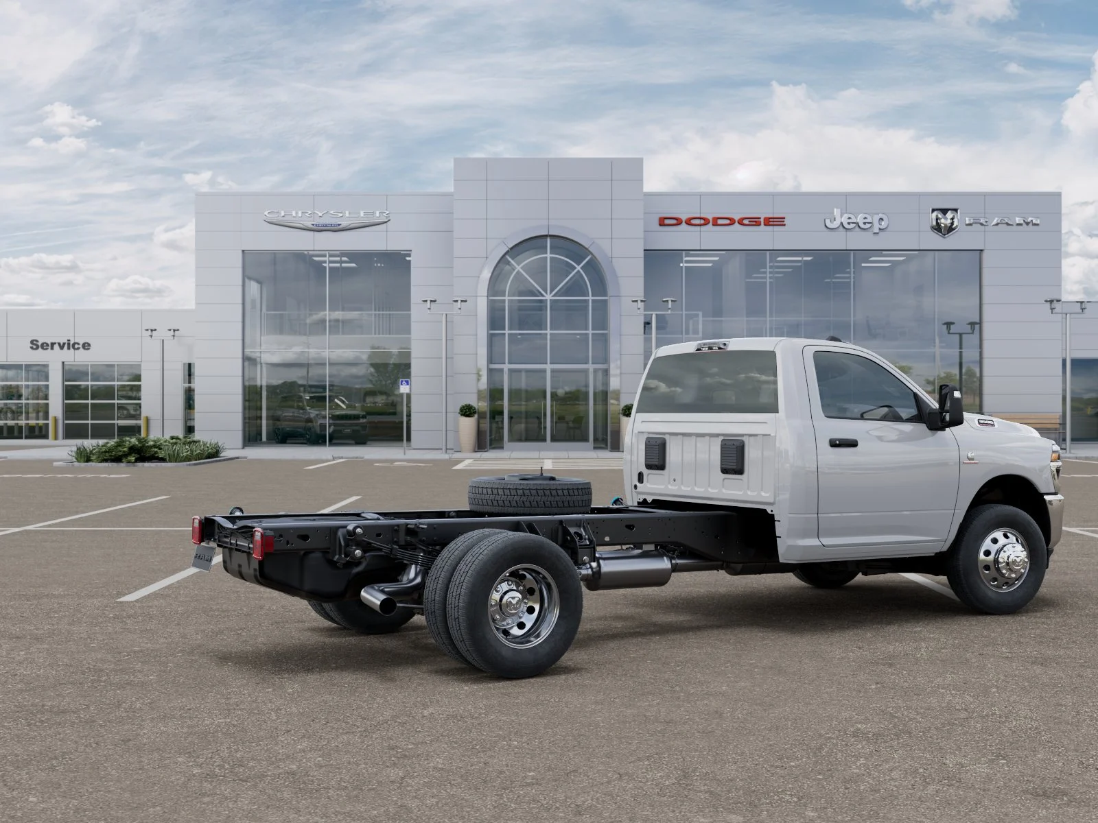 New 2025 Bright White Clear-Coat Exterior Paint RAM Tradesman image 45