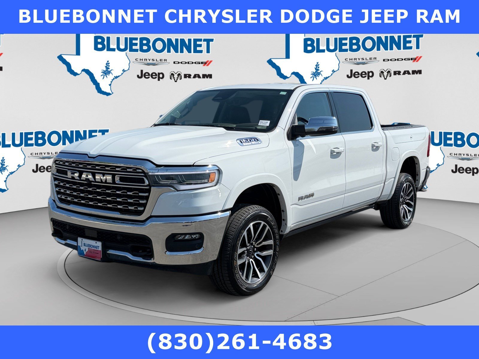 Used 2025 Bright White Clearcoat Ram Longhorn image 1