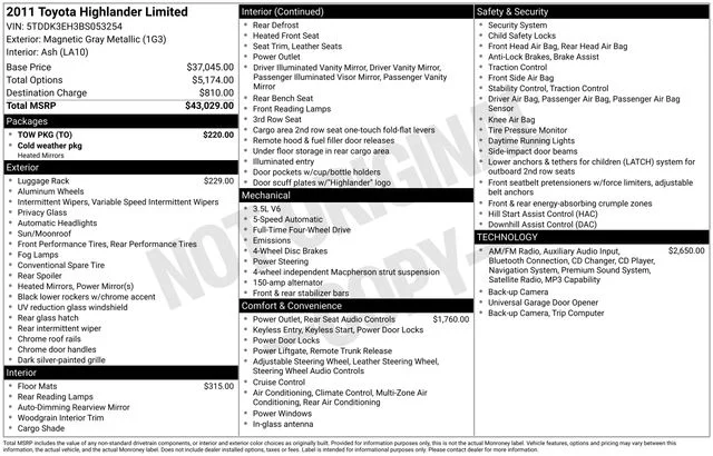 Used 2011 Gray Toyota Limited image 19