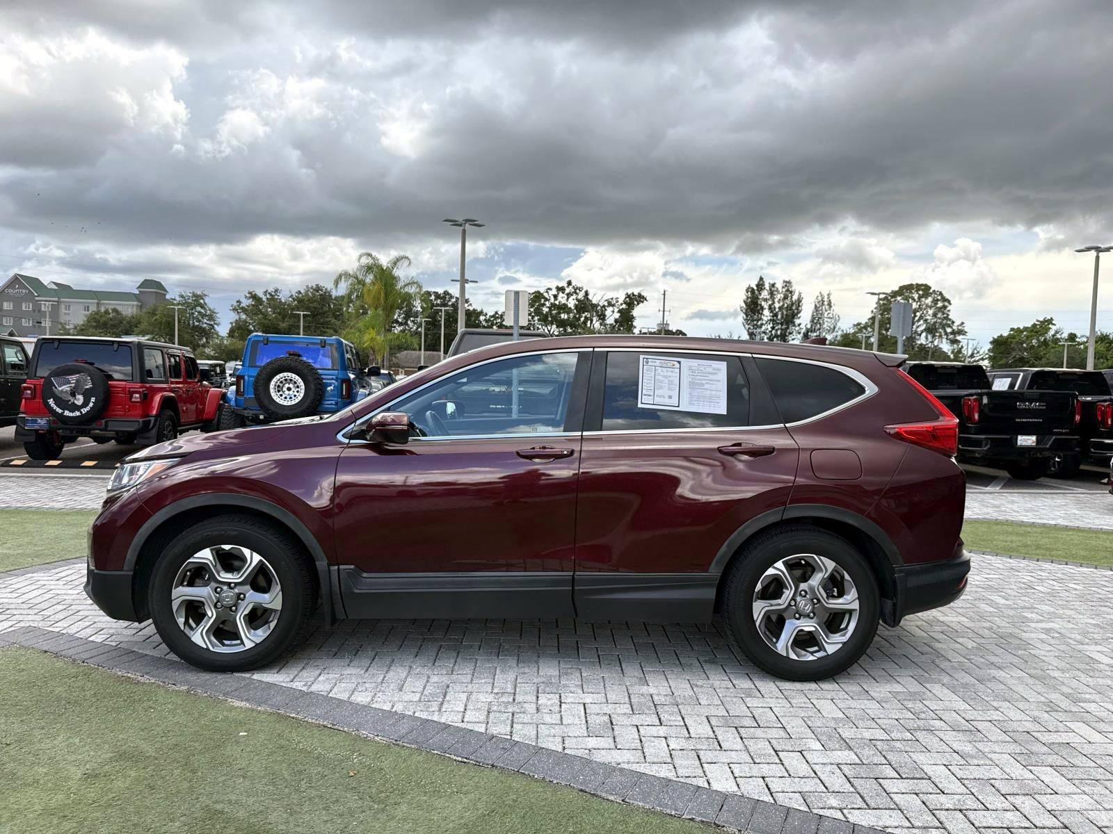 Used 2018 Dark Cherry Honda EX-L image 3
