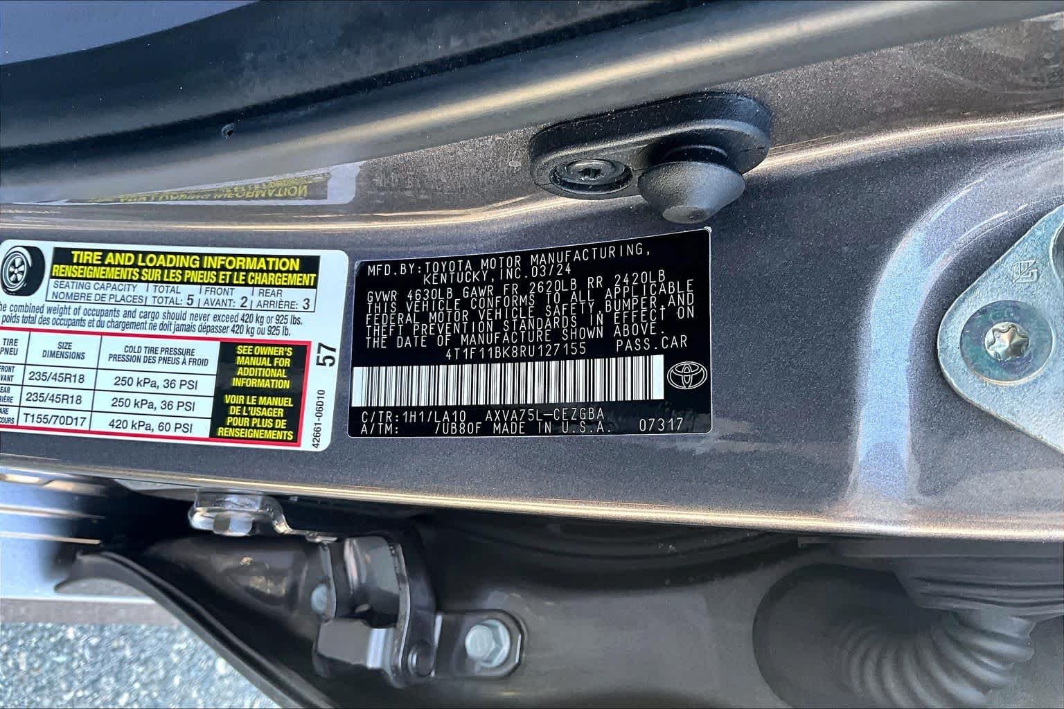 Used 2024 Predawn Gray Mica Toyota XLE image 34