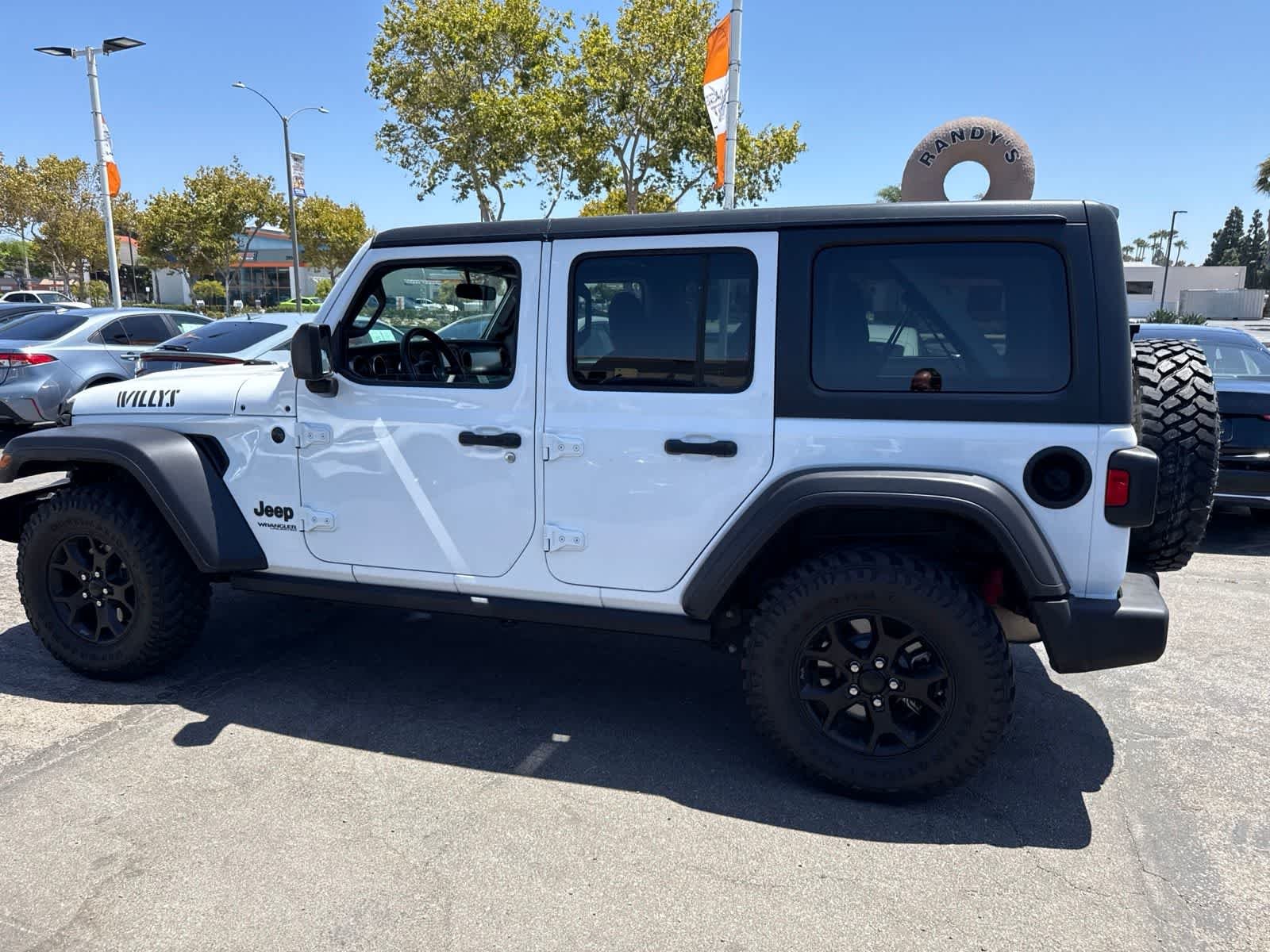 Used 2021 Bright White Clearcoat Jeep Unlimited Willys Sport image 20