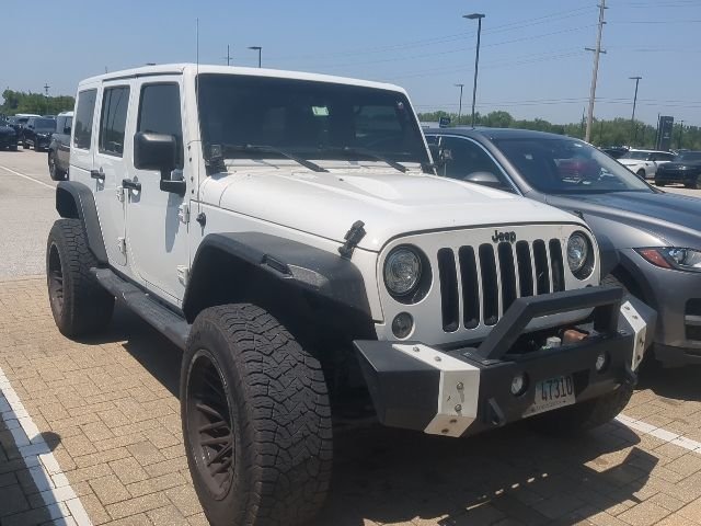 Used 2018 Bright White Clearcoat Jeep Unlimited Sahara image 2