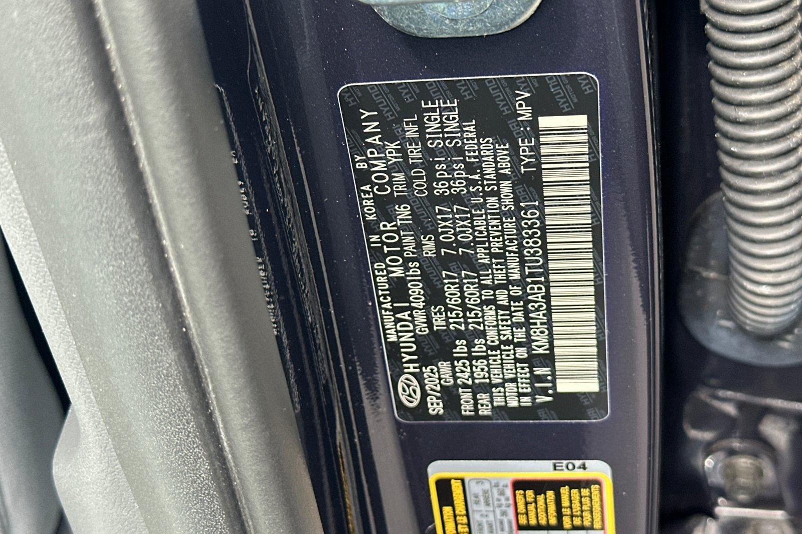 Used 2026 Denim Blue Pearl Hyundai SE image 27