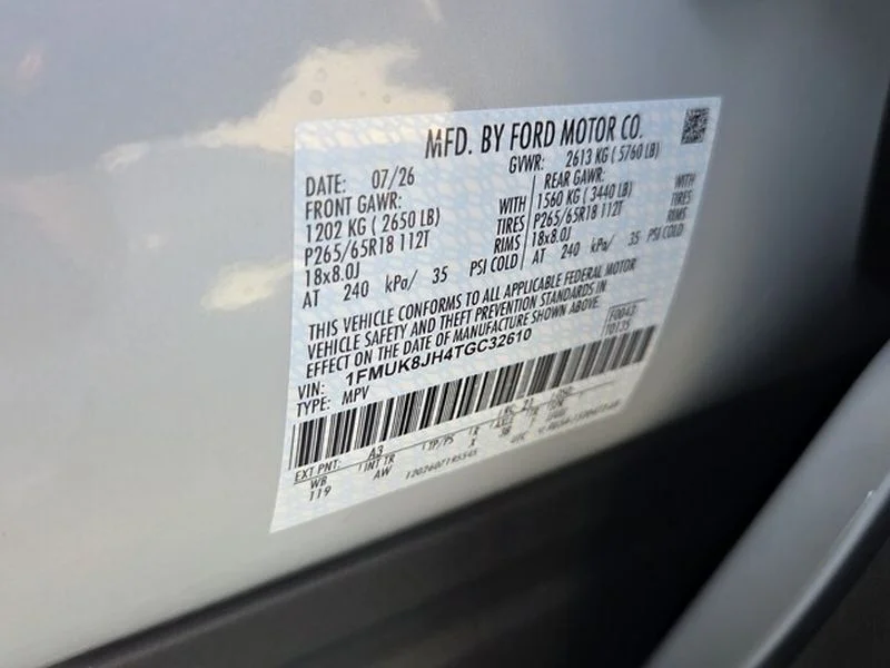 New 2026 Space White Metallic Ford Tremor® image 6