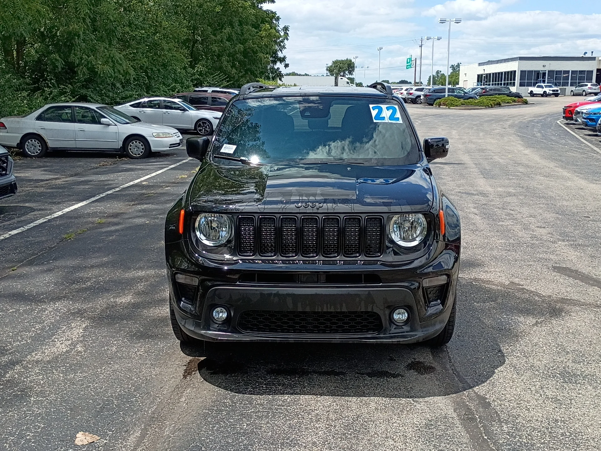 Used 2022 Black Clear Coat Jeep Altitude image 8