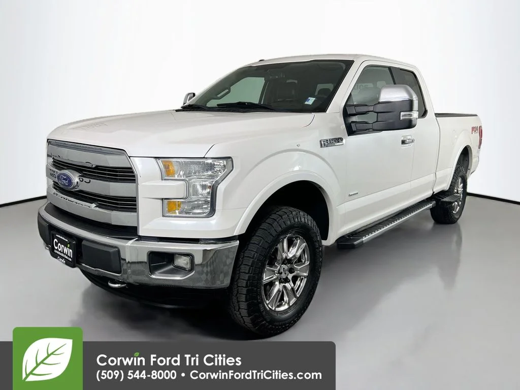 Used 2015 White Platinum Clearcoat Metallic Ford Lariat image 5