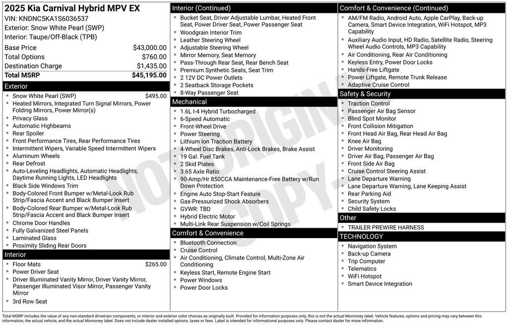 Used 2025 White Kia EX image 4