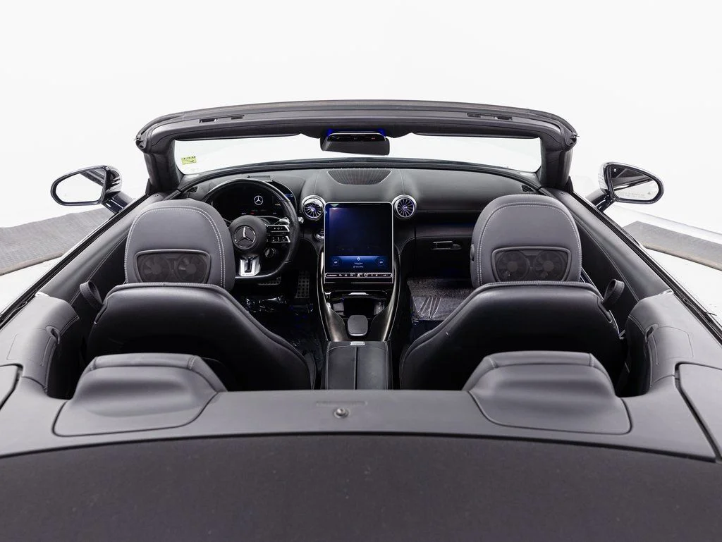 Used 2022 MANUFAKTUR Moonlight White Metallic Mercedes-Benz SL 55 AMG® image 28