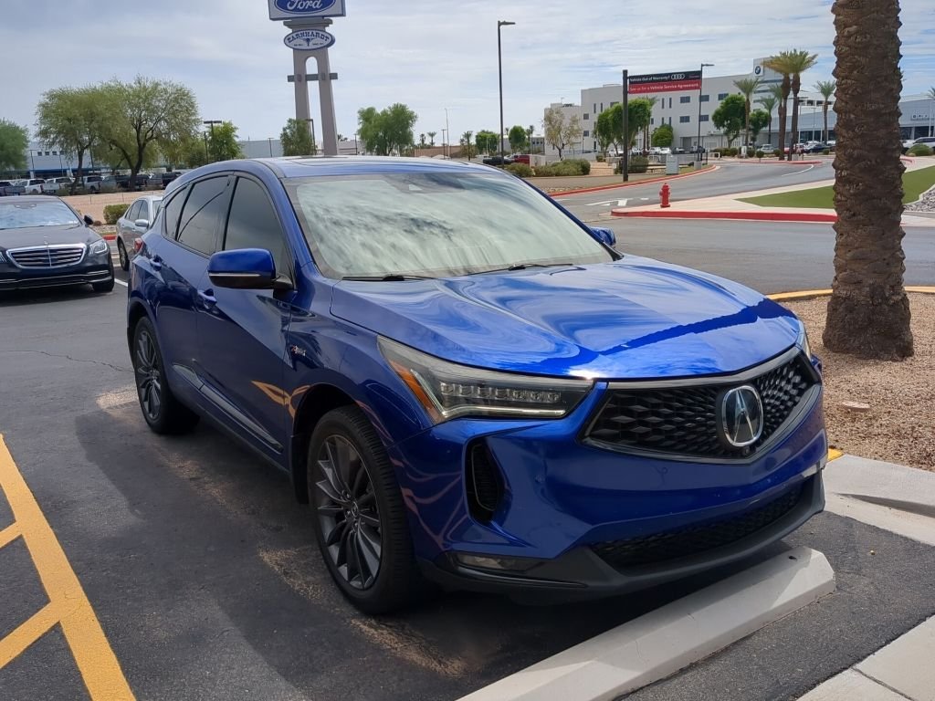 Used 2022 Apex Blue Pearl Acura A-Spec Advance Package image 2