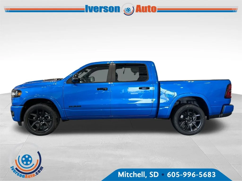New 2026 Hydro Blue Pearl-Coat Exterior Paint RAM Laramie image 4