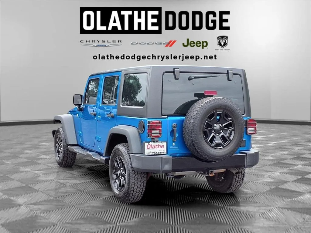 Used 2016 Blue Jeep Unlimited Sport image 3