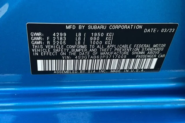 Certified Used 2023 Blue Subaru Base image 32