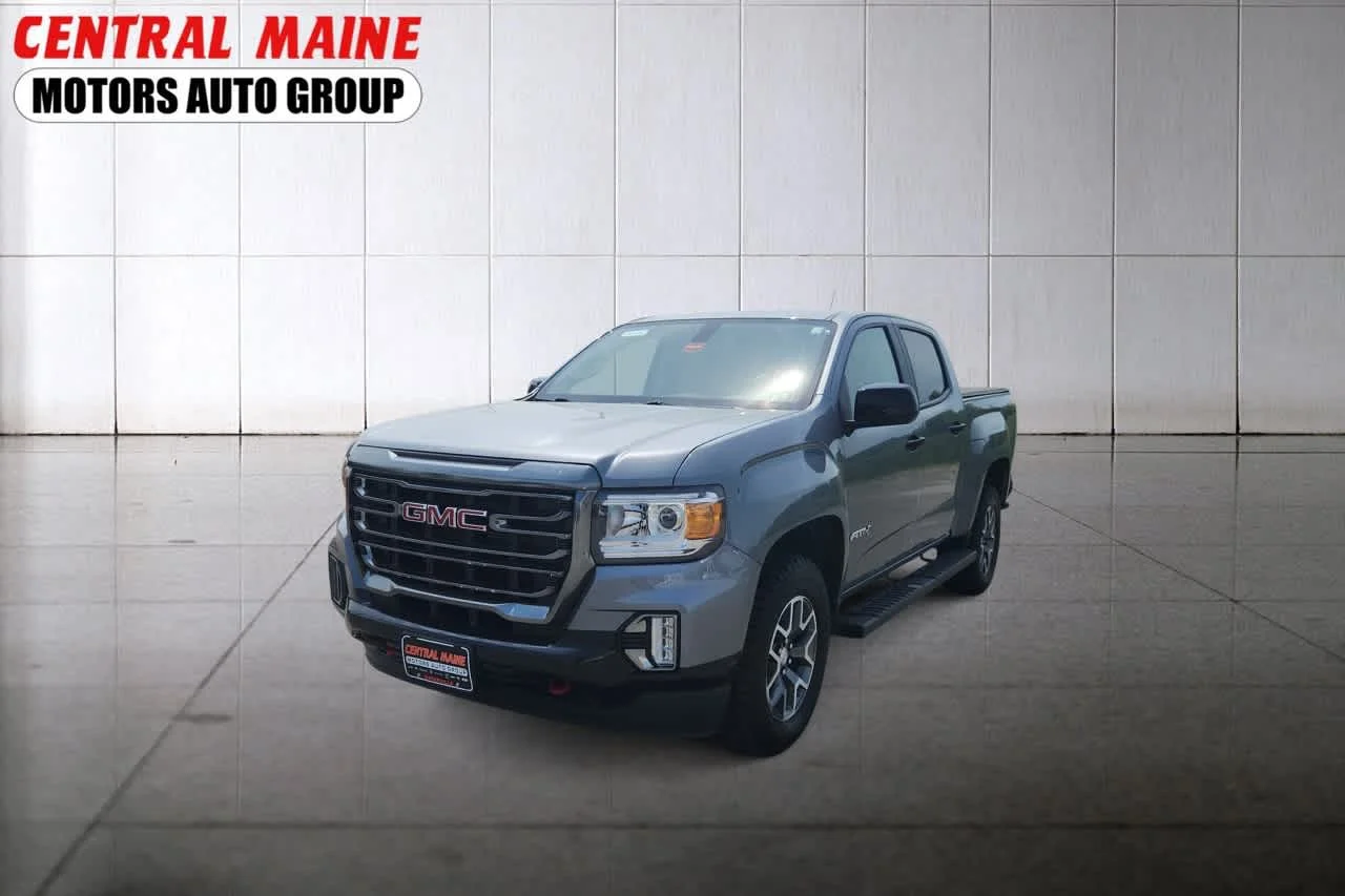 Used 2022 Satin Steel Metallic GMC AT4 - Cloth image 1