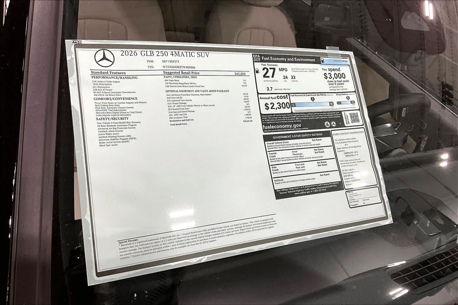 New 2026 Night Black Mercedes-Benz GLB 250 image 21