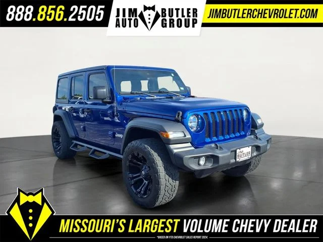 Certified Used 2020 Blue Jeep Unlimited Sport S image 26
