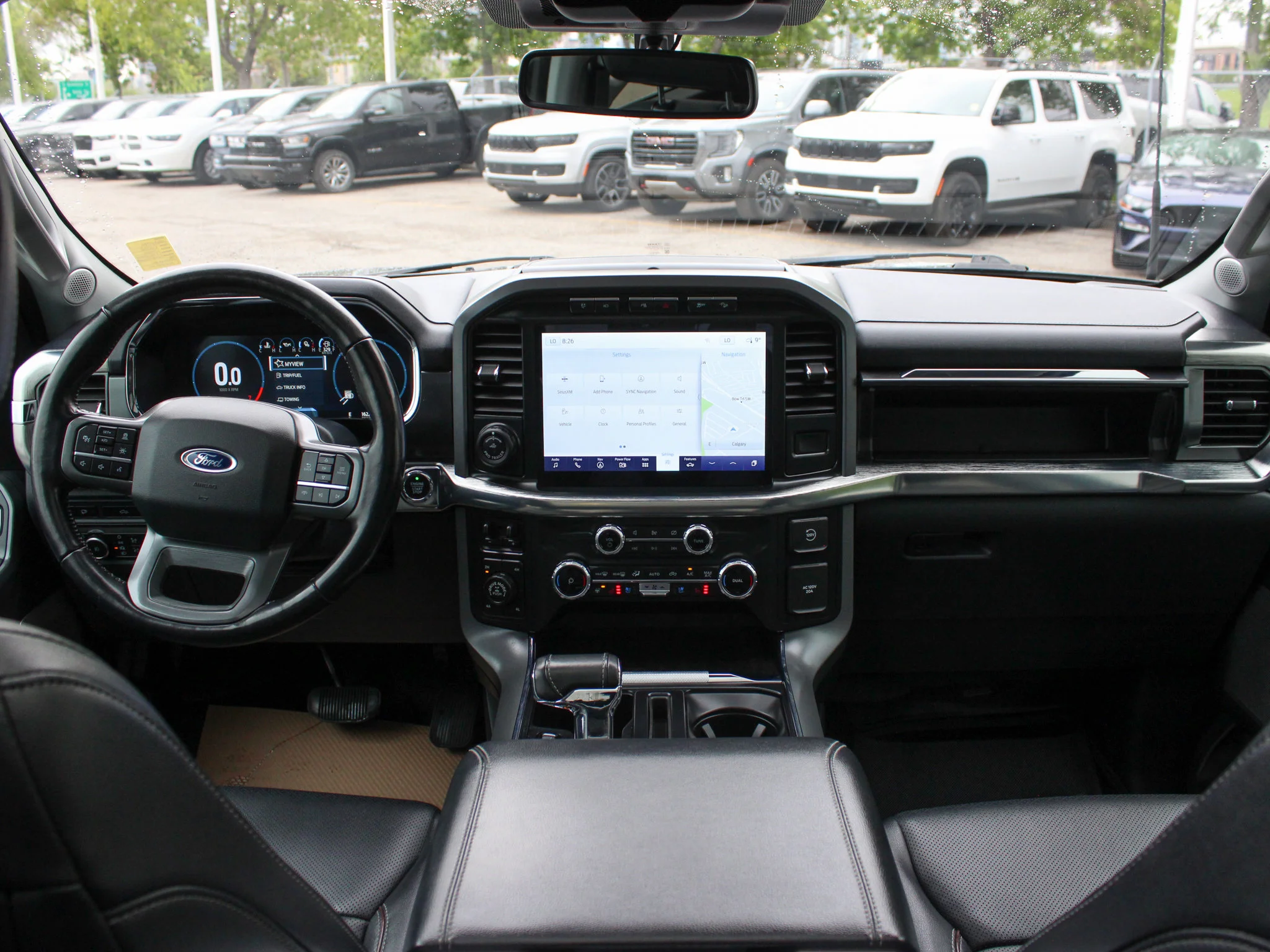 Used 2022 Grey Ford LARIAT * Hybrid V6 | 3M PPF | Remote Start | Adaptive Cruise | Tonneau Cover | Apple CarPlay image 4
