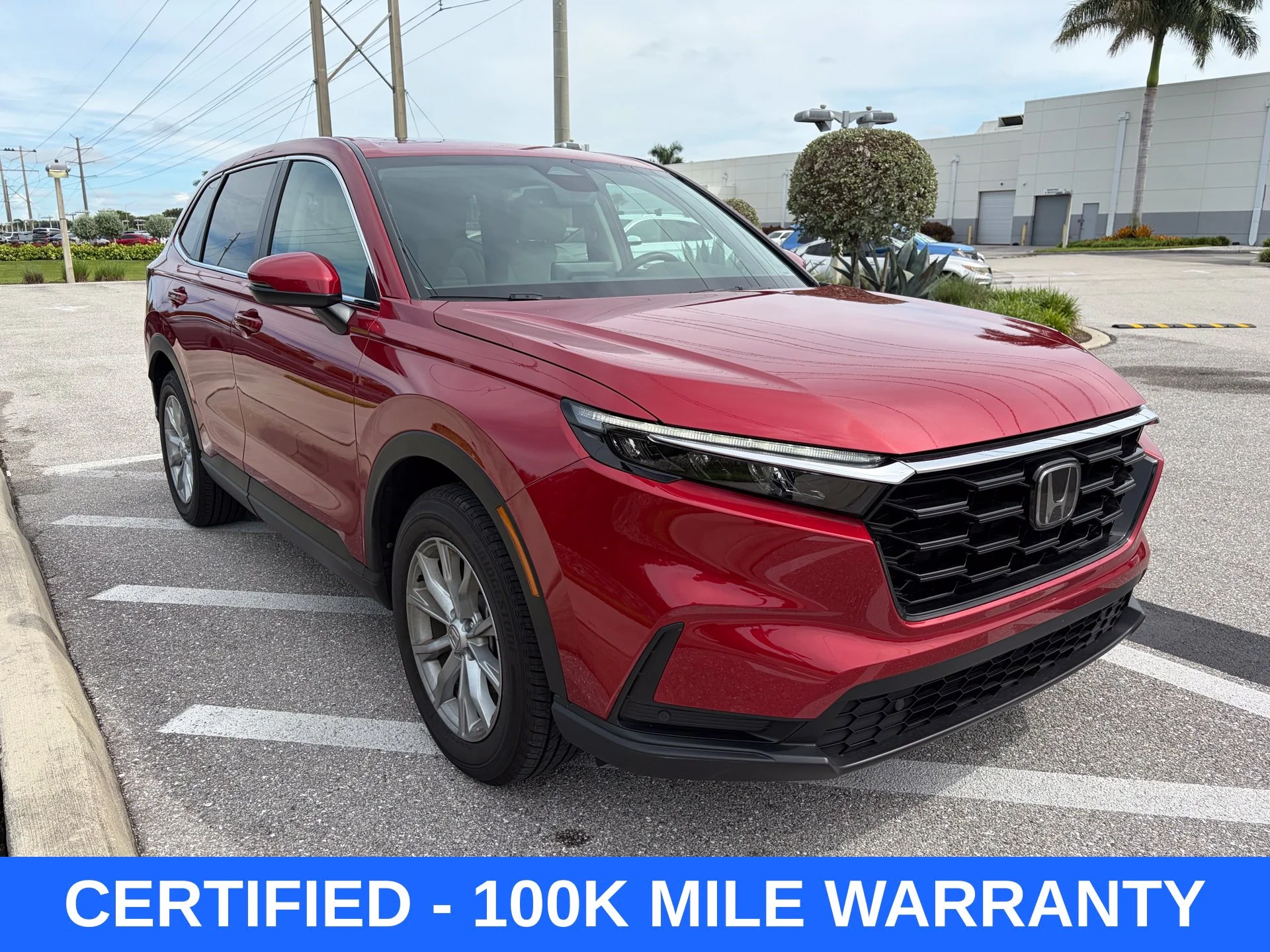Certified Used 2024 Radiant Red Metallic Honda EX-L image 3