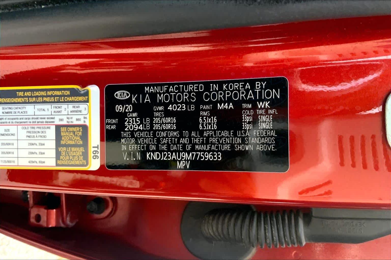 Used 2021 Mars Orange Kia LX image 33