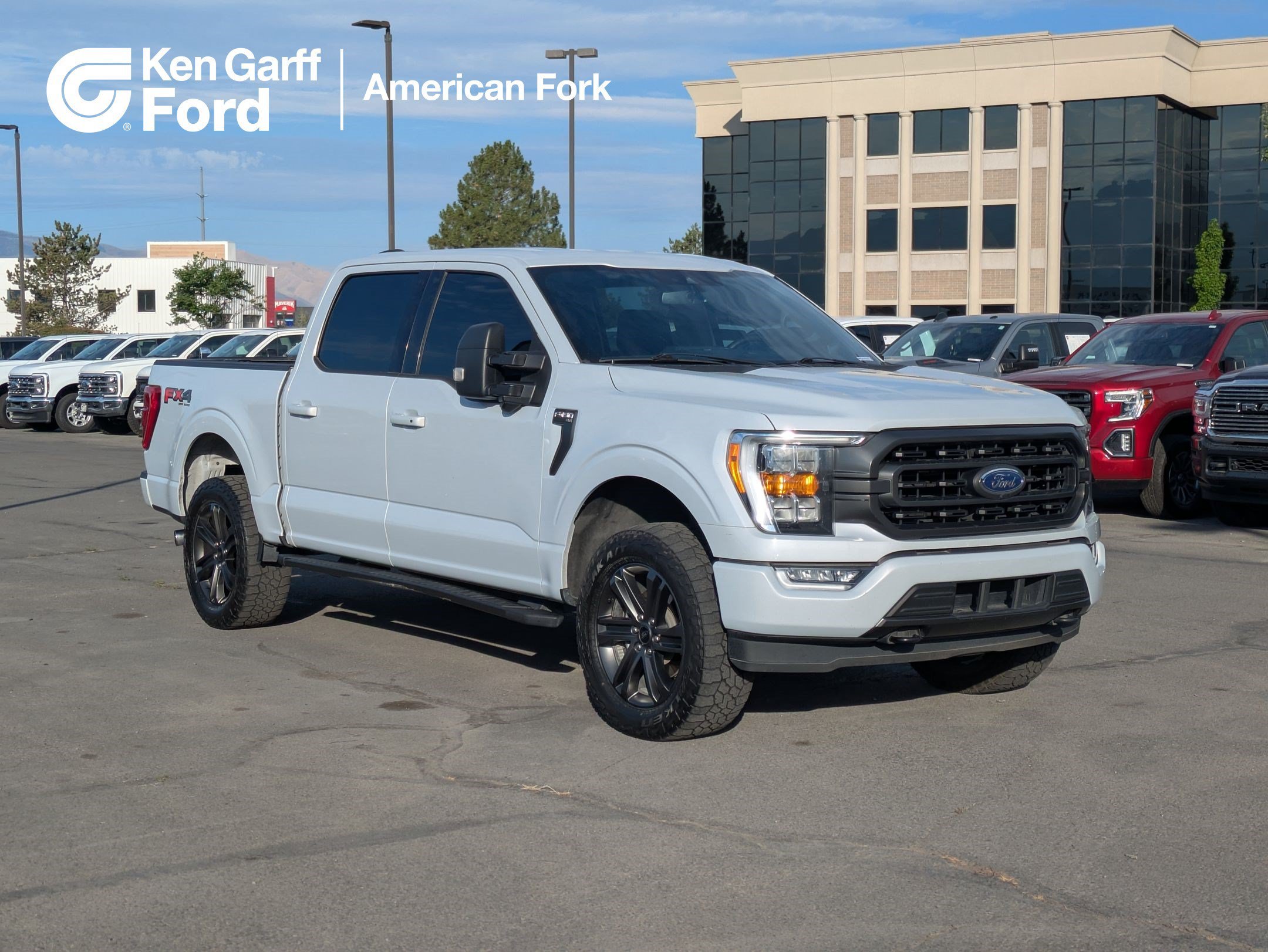 Used 2021 White Metallic Ford XLT image 1