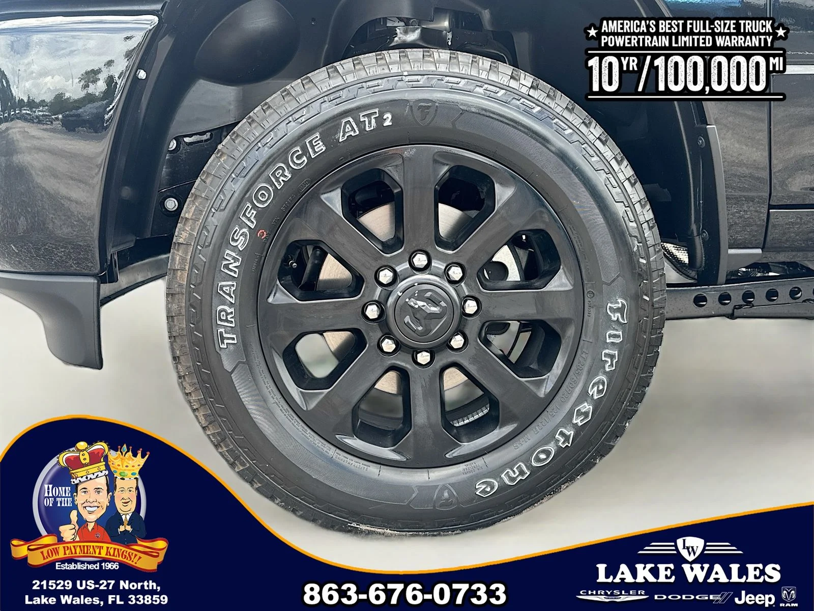 New 2026 Diamond Black Crystal Pearl-Coat Exterior Paint RAM BIG HORN image 28