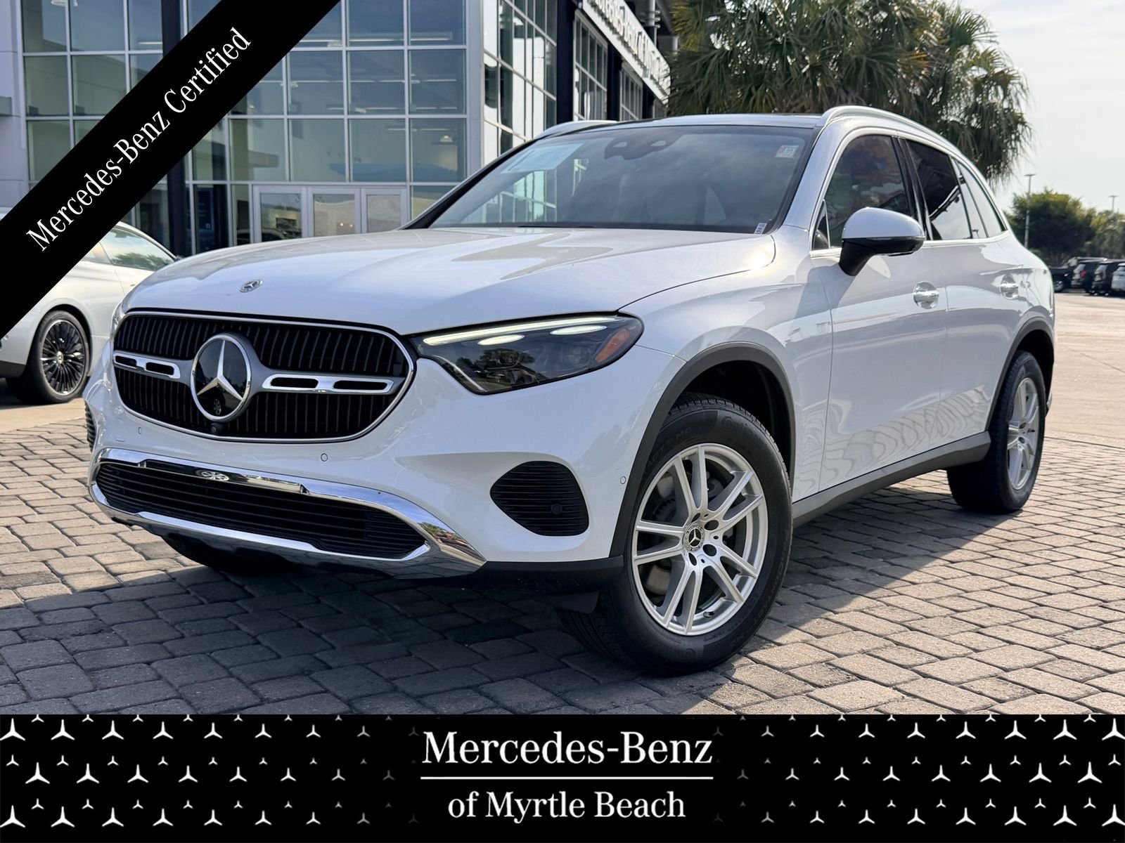 Certified Used 2025 MANUFAKTUR Moonlight White Metallic Mercedes-Benz GLC 300 image 1