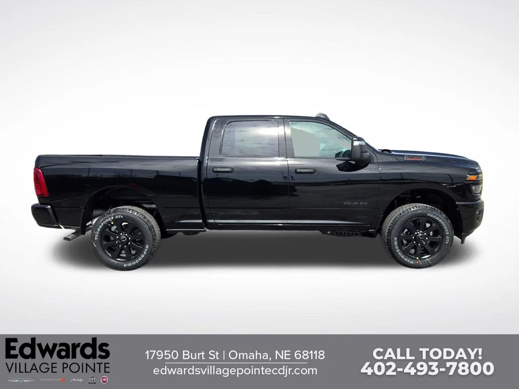 New 2026 Diamond Black Crystal Pearl-Coat Exterior Paint RAM Big Horn image 2