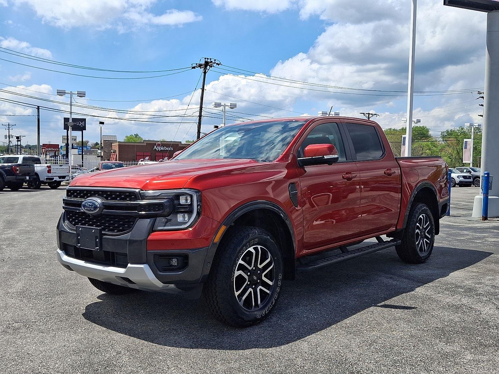 Certified Used 2024 Hot Pepper Red Tinted Clearcoat Ford LARIAT image 3
