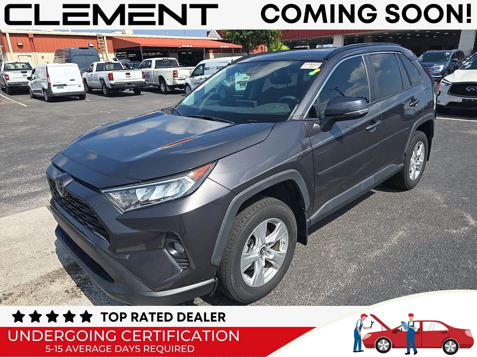 Used 2019 Gray Toyota XLE image 1