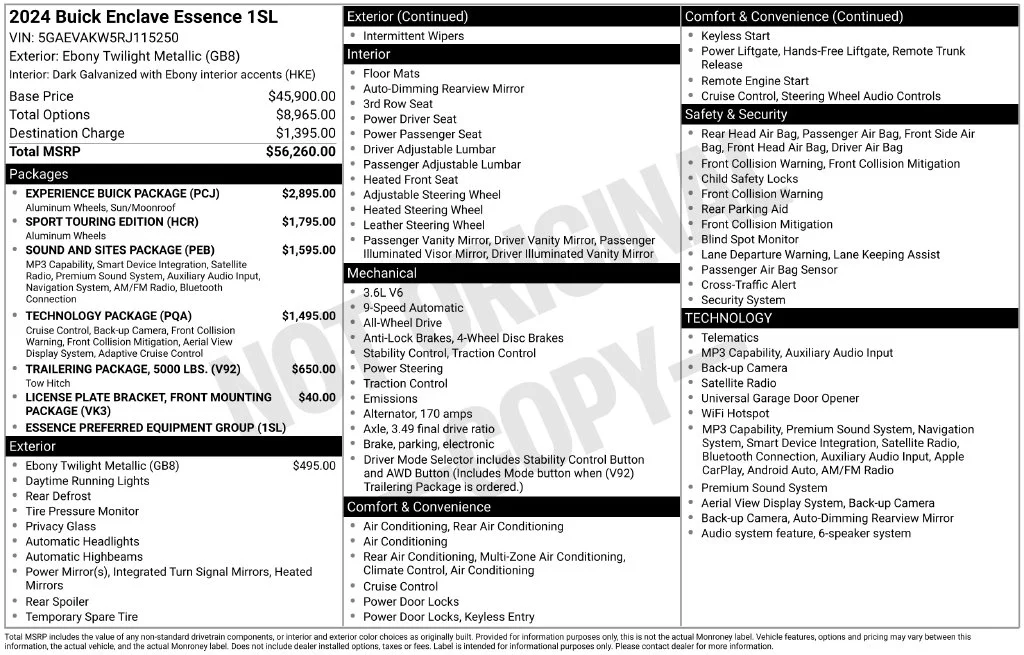 Used 2024 Black Buick Essence image 5
