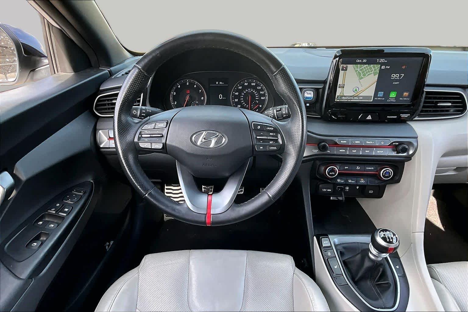 Used 2019 Chalk White w/Black Roof Hyundai Turbo Ultimate image 6
